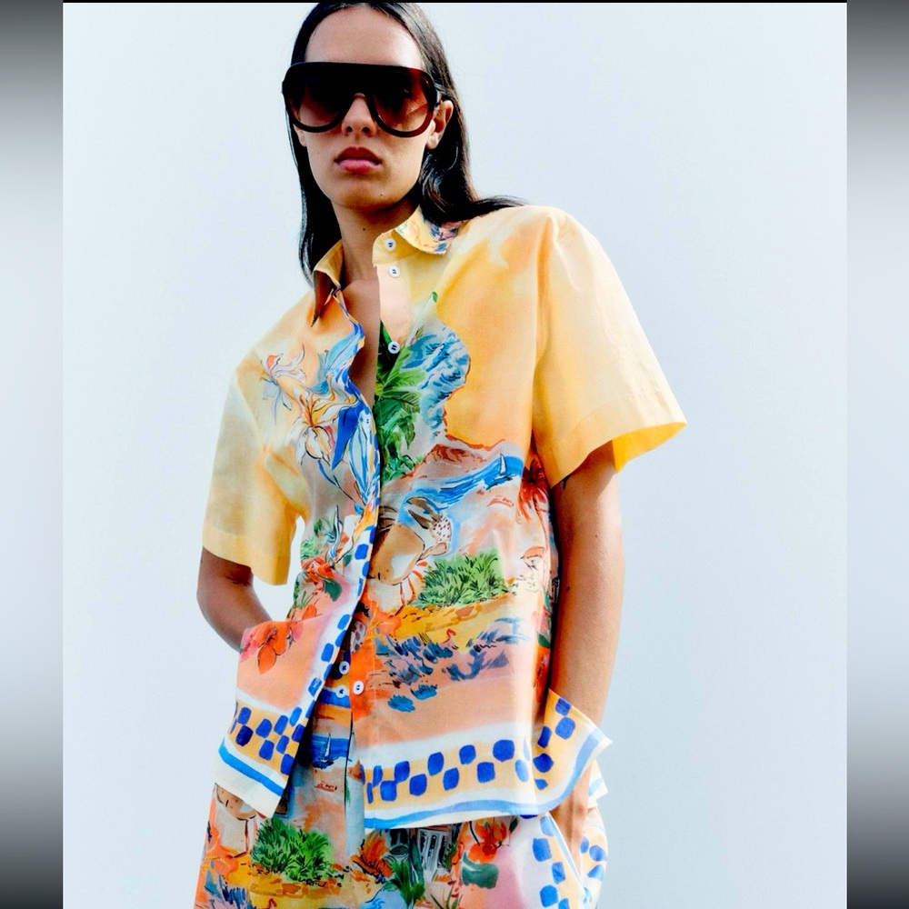 Printed Zara Top